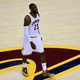 LeBron James of the Cleveland Cavaliers during Game 6 of the 2015 NBA Finals against the Golden State Warriors June 16, 2015, at the Quicken Loans Arena in Cleveland
TIMOTHY A. CLARY/AFP/Getty Images